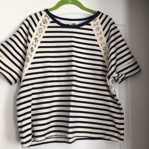 Used short sleeve shirt with mesh detail